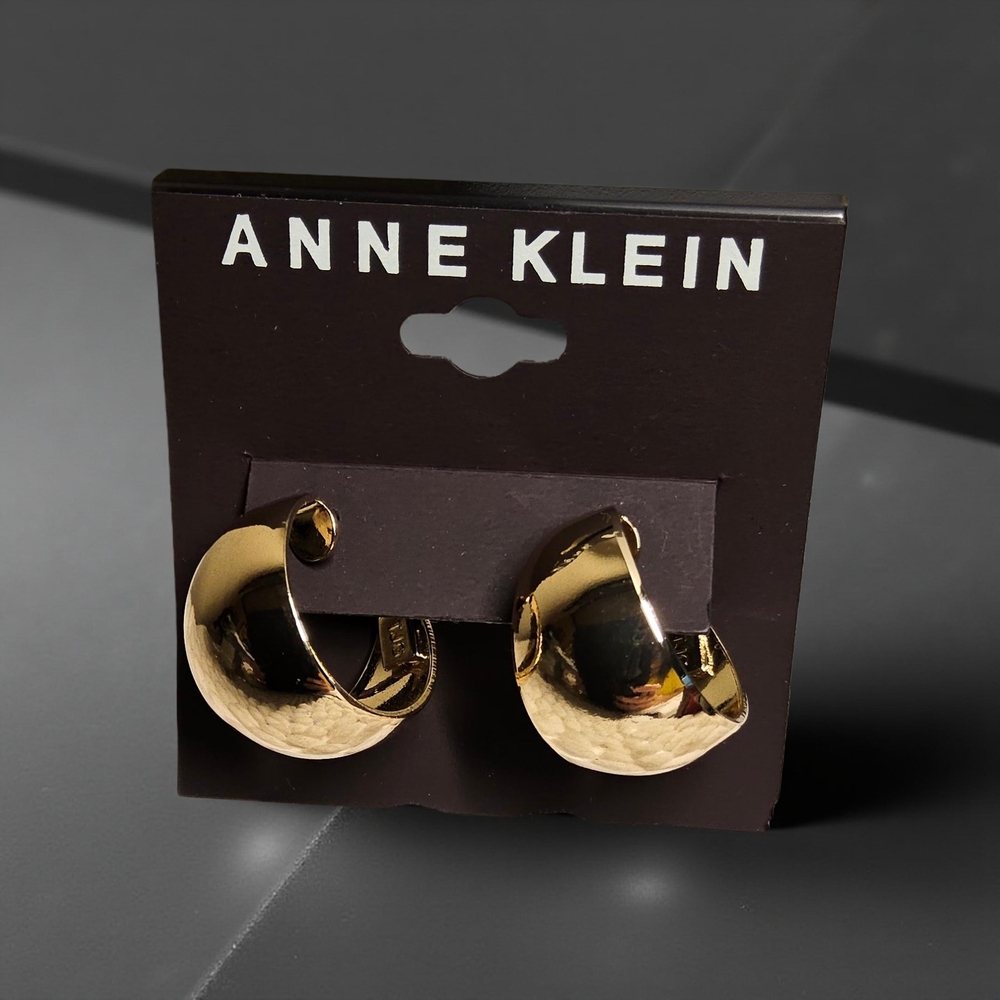 New Anne Klein Gold Tone Hoop Earrings